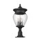Z-Lite Davina 4 Light Outdoor Pier Mounted Fixture, 12in. W x 27.25in. H, Black 5016PHBR-533PM-BK - alternate 7